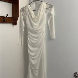 Selfie Leslie White Long Sleeve Dress